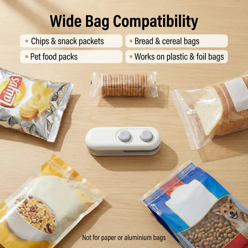 Mini USB Portable Bag Sealer ๐ฅ | Seal Freshness in Seconds