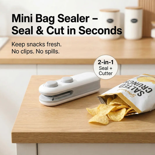 Mini USB Portable Bag Sealer 🔥 | Seal Freshness in Seconds